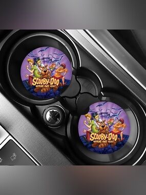 Scooby Doo Car Coasters Absorbent Set of (2)